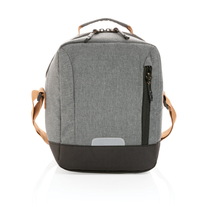 Load image into Gallery viewer, Outdoor impact AWARE™ cooler bag by XD Collection, urban style, durable fabric, zipped main compartment, and carrying handle.
