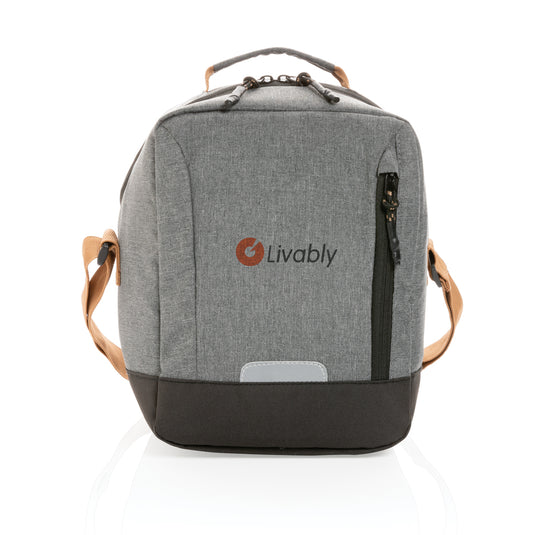 Impact AWARE™ Urban outdoor cooler bag by XD Collection, durable insulated bag for outdoor activities, shown in a sleek design.