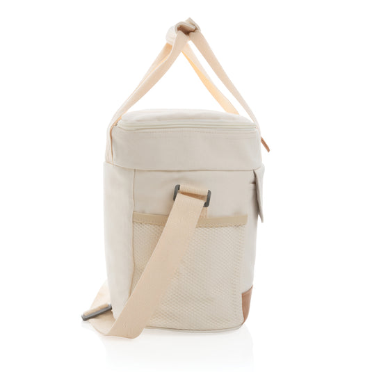 Impact AWARE™ 16 oz. outdoor canvas cooler bag by XD Collection, featuring sturdy fabric and insulated interior for outdoor use.