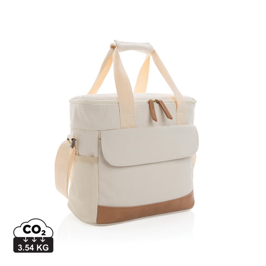 Outdoor Impact AWARE™ 16 oz. canvas cooler bag by XD Collection with insulated interior and carrying handle.