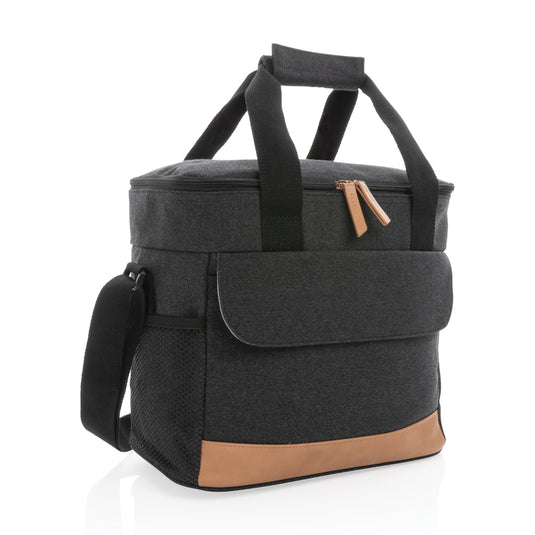 Outdoor Impact AWARE™ 16 oz. canvas cooler bag by XD Collection, showing its durable design and spacious interior.