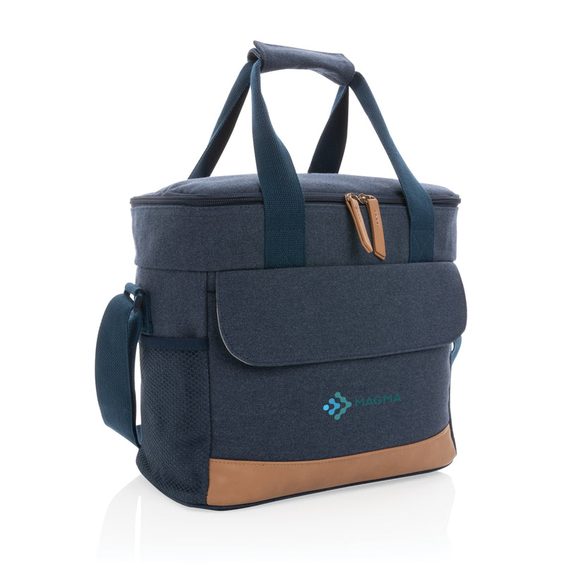 Load image into Gallery viewer, Impact AWARE™ 16 oz. canvas cooler bag by XD Collection, outdoor insulated bag with handle and spacious interior.
