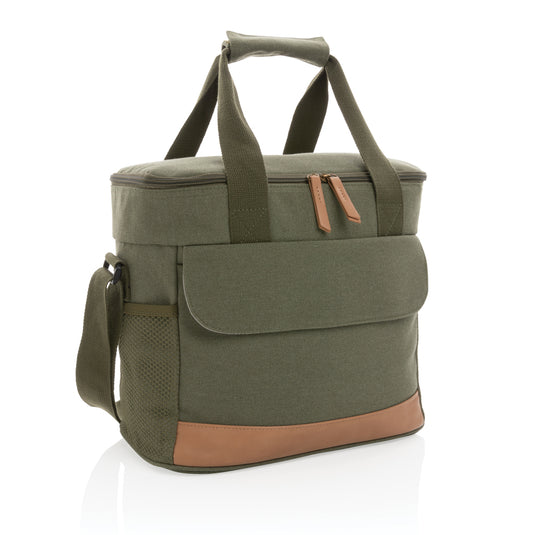 Impact AWARE™ 16 oz. canvas cooler bag by XD Collection, outdoor-style with insulated interior and carrying handle.