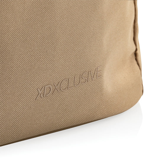 Large outdoor Impact AWARE™ cooler bag by XD Xclusive with insulated interior and sturdy handle for outdoor picnics and camping.
