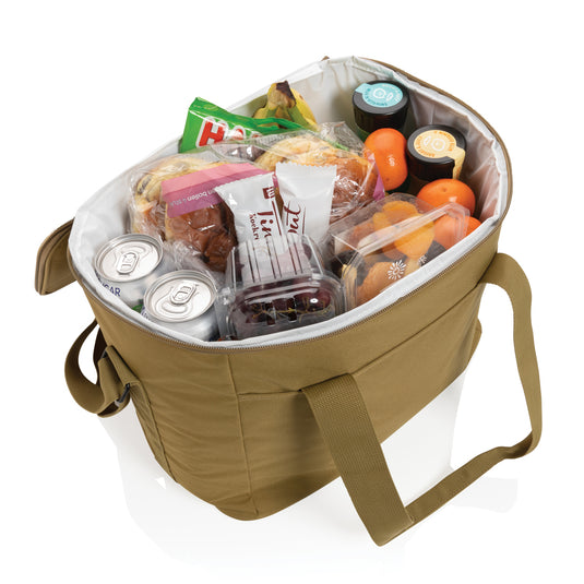 Large Impact AWARE™ outdoor cooler bag by XD Xclusive with insulated interior and sturdy handles for outdoor use.