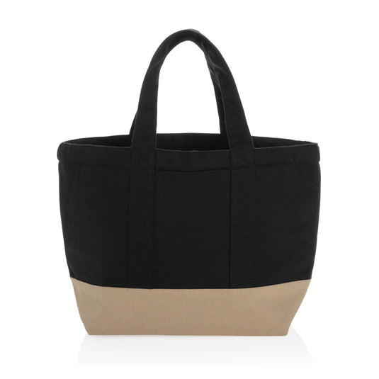 Impact Aware™ 285 gsm undyed canvas cooler bag from XD Collection, outdoor use, with sturdy, natural-colored canvas material.