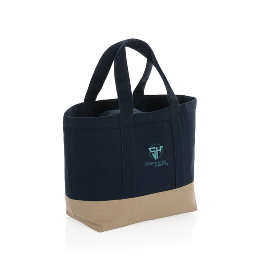 Impact Aware™ 285 gsm rcanvas cooler bag by XD Collection, undyed outdoor insulated bag with sturdy fabric and zipper closure.