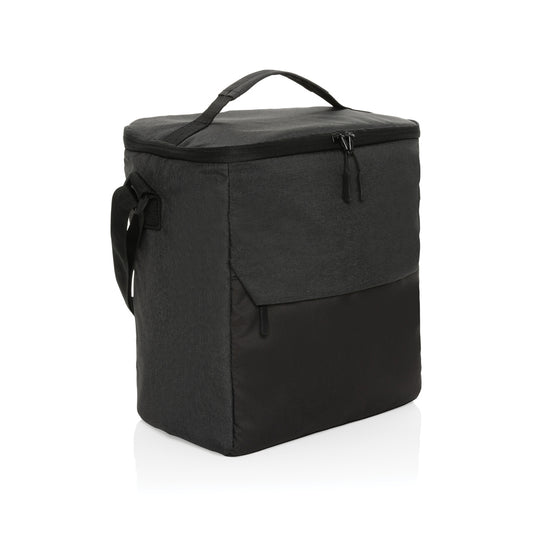 XD Collection Kazu AWARE™ RPET outdoor cooler bag with zipper and carry handle, made from recycled materials for outdoor use.