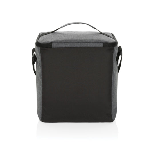 XD Collection Kazu AWARE™ RPET outdoor cooler bag with zip closure and carrying handle, ideal for picnics and outdoor activities.