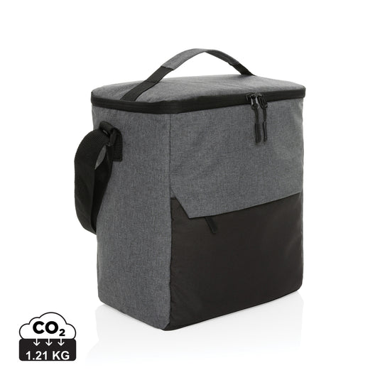 XD Collection Kazu AWARE™ RPET outdoor cooler bag with insulated interior and adjustable shoulder strap for portability.