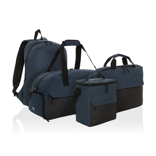 XD Collection Kazu AWARE™ RPET cooler bag, outdoor insulated tote with zipper closure and carrying handles for food and drinks.