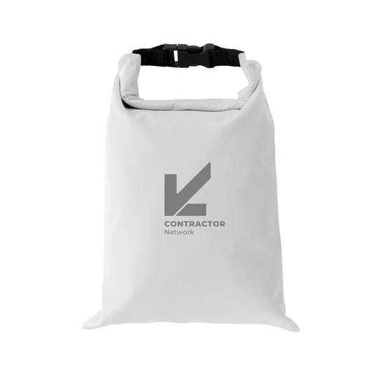 XD Collection AWARE™ RPET foldable outdoor lunch bag, 30x20cm, with snack strap, eco-friendly and portable for outdoor use