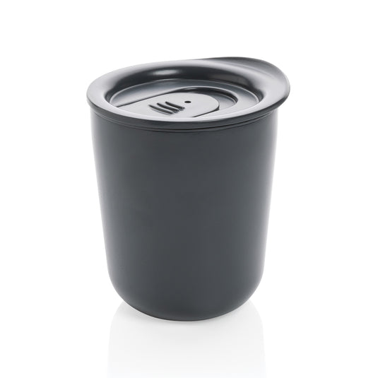 Simplistic antimicrobial coffee tumbler from XD Collection, sleek drinkware with a minimalist design and durable finish.