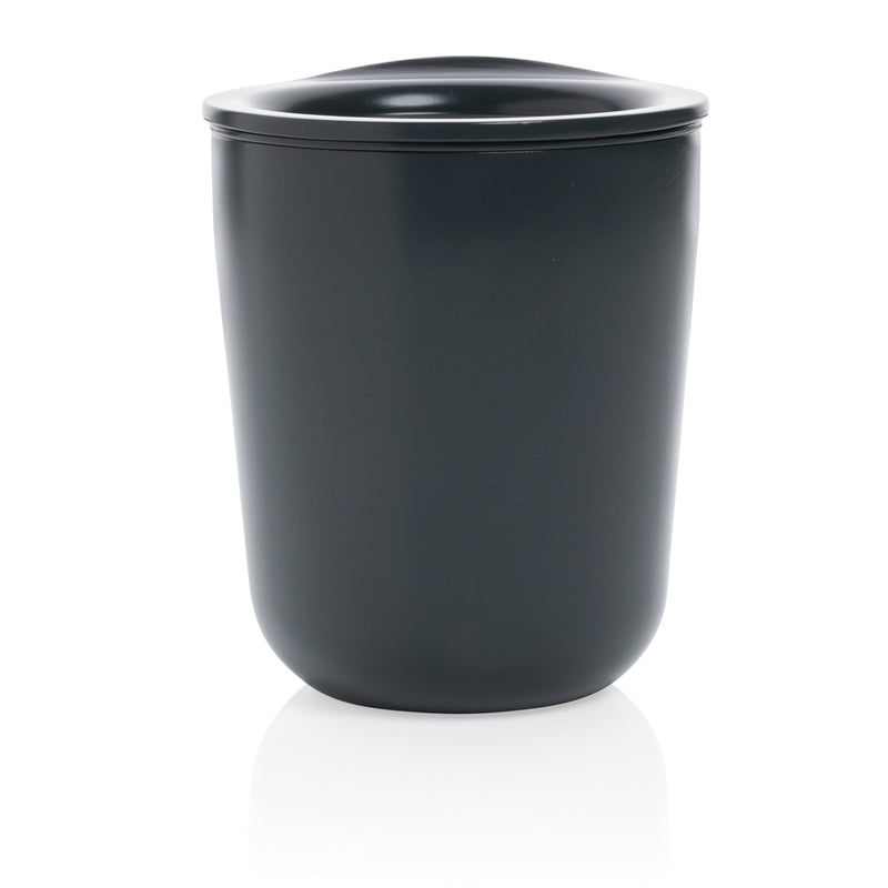 Load image into Gallery viewer, Simplistic antimicrobial coffee tumbler from XD Collection, black drinkware with a sleek, minimalist design.
