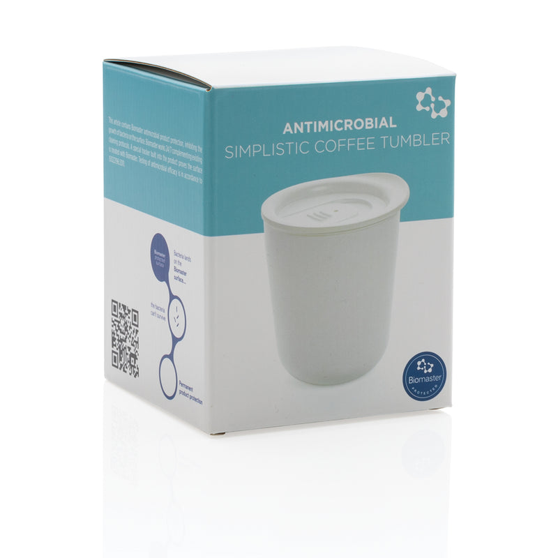 Load image into Gallery viewer, Simplistic antimicrobial coffee tumbler from XD Collection, featuring a sleek design and durable drinkware for on-the-go use.
