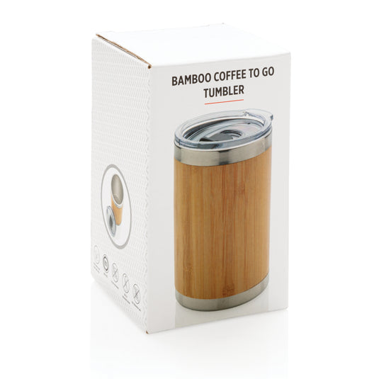Bamboo coffee to go tumbler - Custom Wood Designs