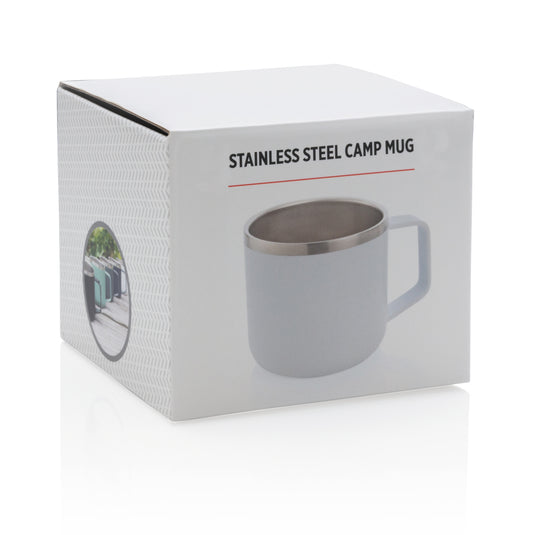 Stainless steel camp mug - Custom Wood Designs
