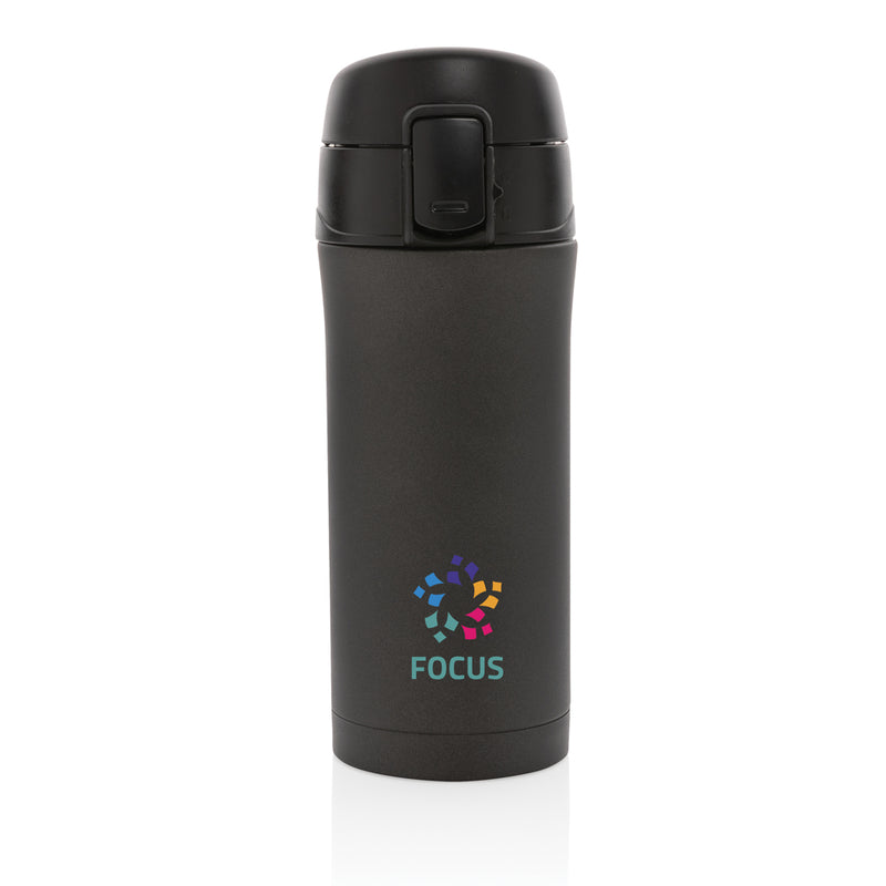 Load image into Gallery viewer, Metallic XD Collection Easy Lock Vacuum Mug drinkware with secure lid and sleek finish, ideal for hot and cold beverages.
