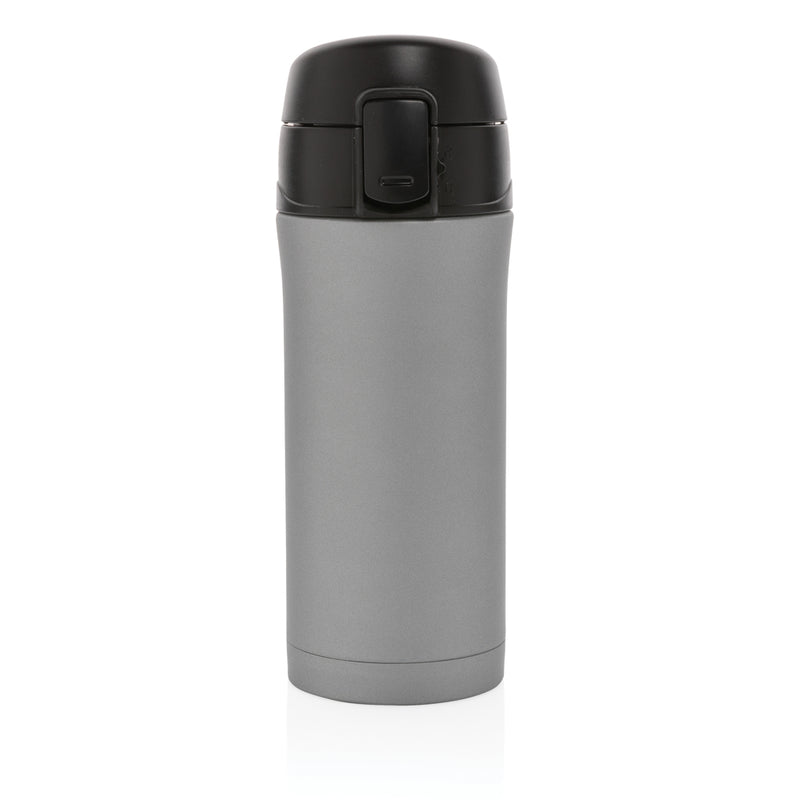 Load image into Gallery viewer, Metallic XD Collection easy lock vacuum mug for hot and cold drinks, shown with a sleek, stainless steel finish and secure lid.
