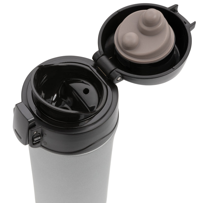 Load image into Gallery viewer, Metallic XD Collection Easy Lock vacuum mug showing a sleek drinkware design with a secure locking lid.
