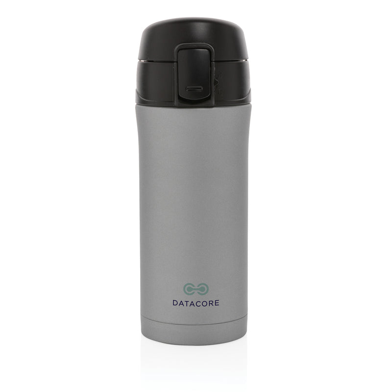 Load image into Gallery viewer, XD Collection metallic easy lock vacuum mug in sleek drinkware design, featuring a secure lid and insulated body for hot and cold beverages.
