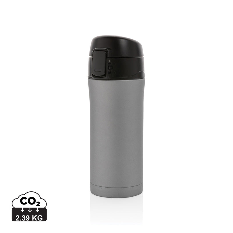 Load image into Gallery viewer, Metallic Easy Lock vacuum mug from XD Collection, durable drinkware with secure lid and sleek metallic finish.
