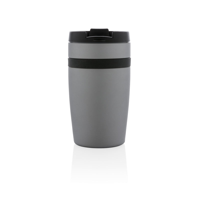 Load image into Gallery viewer, XD Xclusive Sierra leak-proof vacuum coffee tumbler in black, showing its insulated drinkware design with secure lid.
