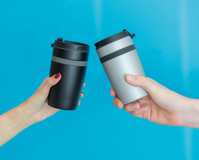 Load image into Gallery viewer, XD Xclusive Sierra leak-proof vacuum coffee tumbler in stainless steel with a sleek drinkware design.
