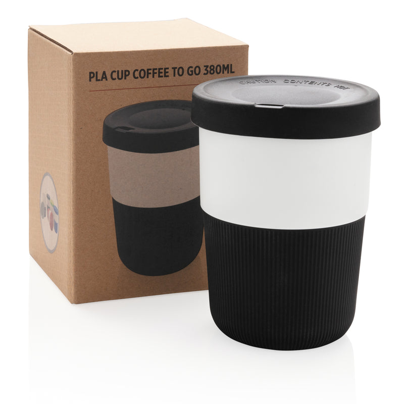 Load image into Gallery viewer, XD Collection PLA coffee to go cup, 380ml, eco-friendly drinkware with lid, designed for takeout coffee.
