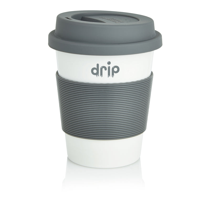 Load image into Gallery viewer, XD Collection PLA coffee cup made of biodegradable material, reusable drinkware for hot beverages with a sleek design.
