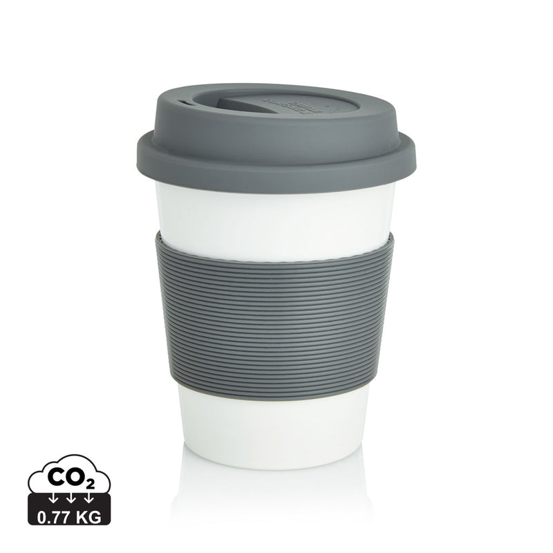 Load image into Gallery viewer, XD Collection PLA coffee cup, eco-friendly drinkware with a sleek design, shown in a close-up image.
