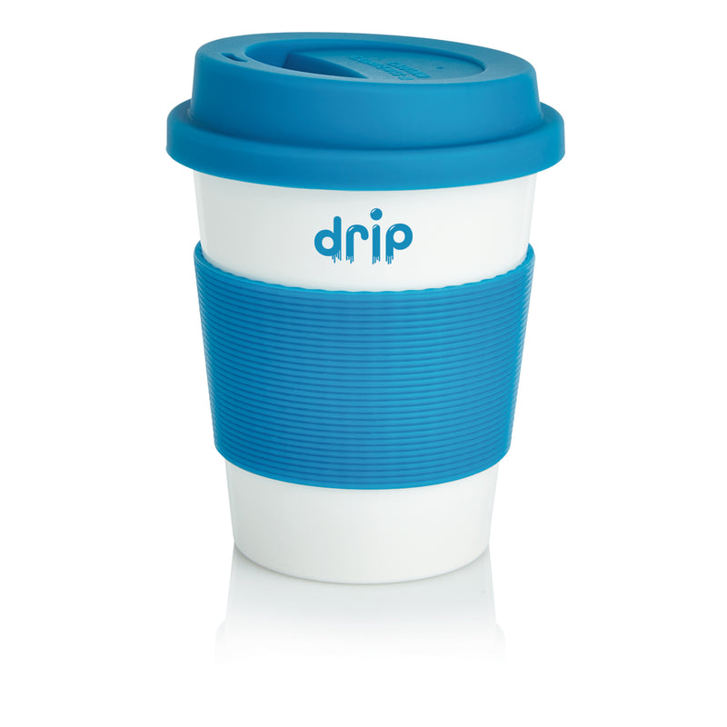 Load image into Gallery viewer, XD Collection PLA coffee cup, eco-friendly reusable drinkware with a white finish, designed for hot beverages.
