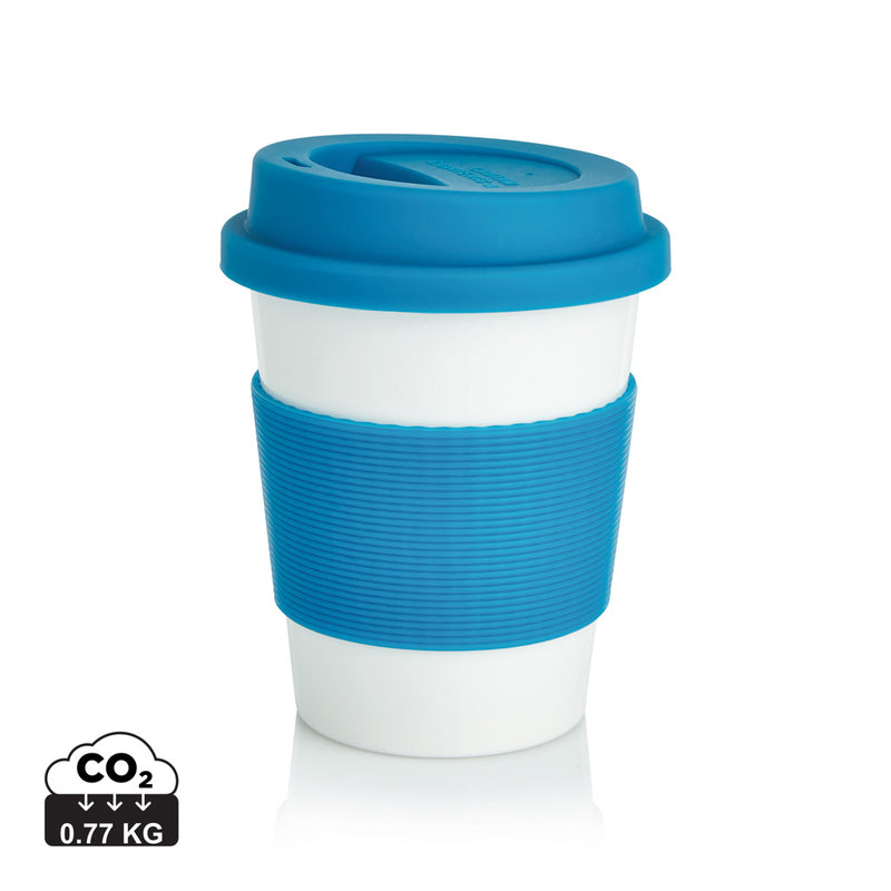 Load image into Gallery viewer, XD Collection PLA coffee cup, eco-friendly drinkware with a smooth surface and biodegradable material, shown on a white background.
