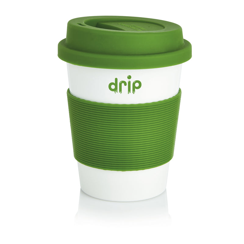 Load image into Gallery viewer, XD Collection PLA coffee cup, eco-friendly drinkware with a biodegradable design, shown with a smooth, rounded shape and natural finish.
