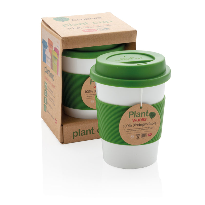 Load image into Gallery viewer, Pink PLA coffee cup from XD Collection drinkware line, featuring a smooth, eco-friendly design ideal for hot beverages.

