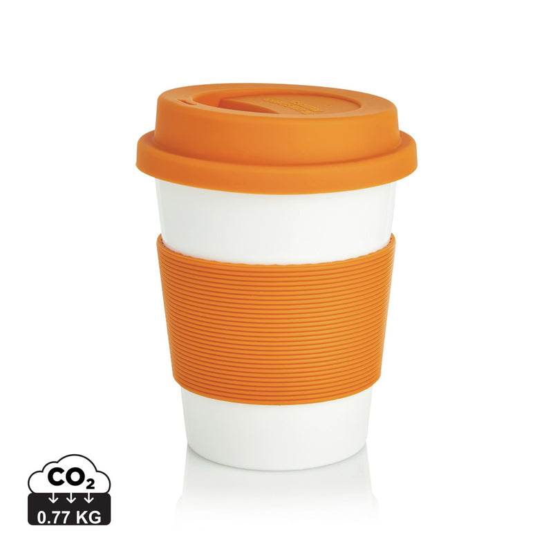 Load image into Gallery viewer, XD Collection PLA coffee cup, eco-friendly drinkware with a smooth, biodegradable surface and a classic cylindrical shape.
