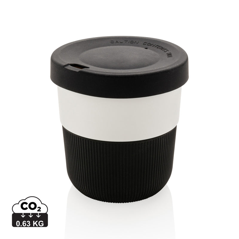 Load image into Gallery viewer, XD Collection PLA coffee to go cup, eco-friendly drinkware with lid, suitable for hot beverages, biodegradable and reusable.
