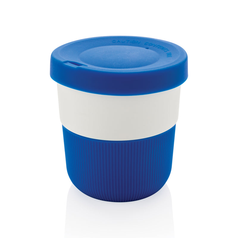Load image into Gallery viewer, XD Collection PLA coffee to go cup, eco-friendly drinkware for hot beverages, with a biodegradable design and secure lid.

