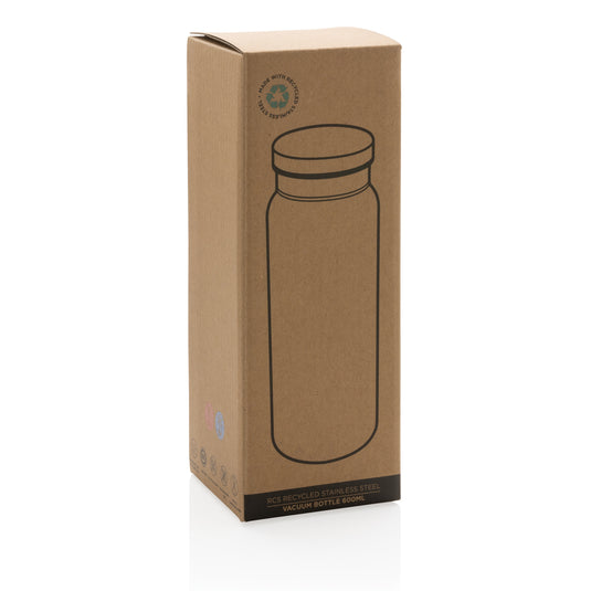 RCS Recycled stainless steel vacuum bottle 600ML - Custom Wood Designs