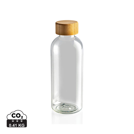 RCS RPET bottle with bamboo lid - Custom Wood Designs