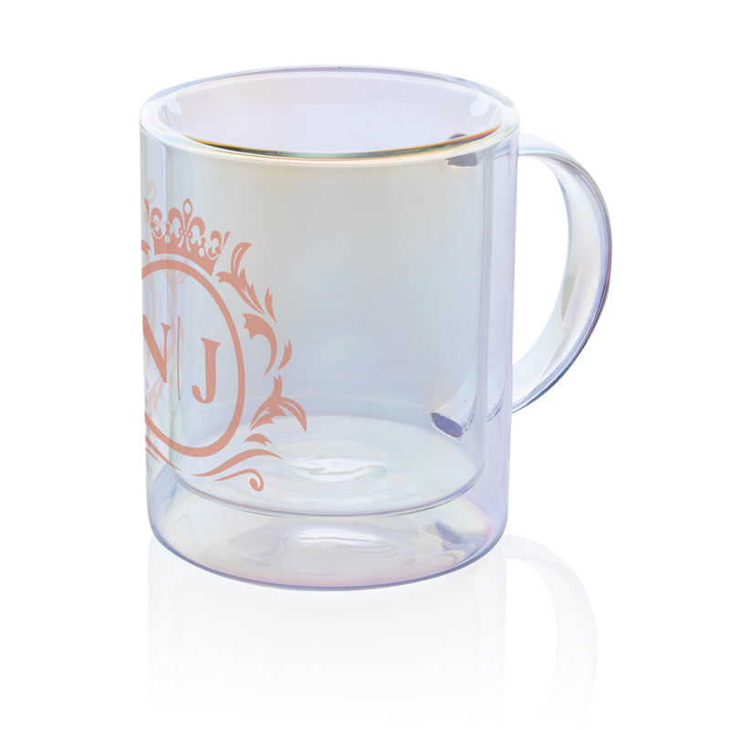 Load image into Gallery viewer, Deluxe double wall electroplated glass mug - Custom Wood Designs
