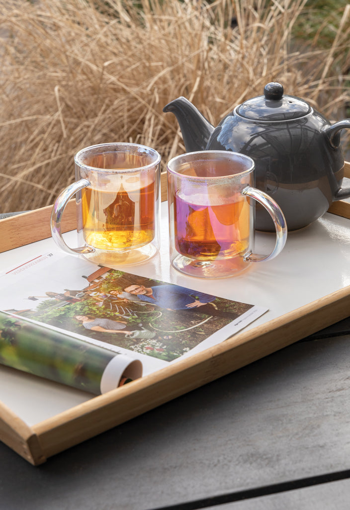 Load image into Gallery viewer, Deluxe double wall electroplated glass mug - Custom Wood Designs
