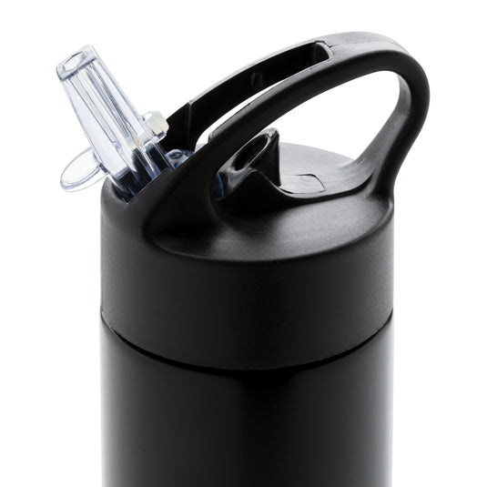 XD Xclusive sport bottle with straw, durable drinkware for active hydration, featuring a spill-proof lid and ergonomic design.