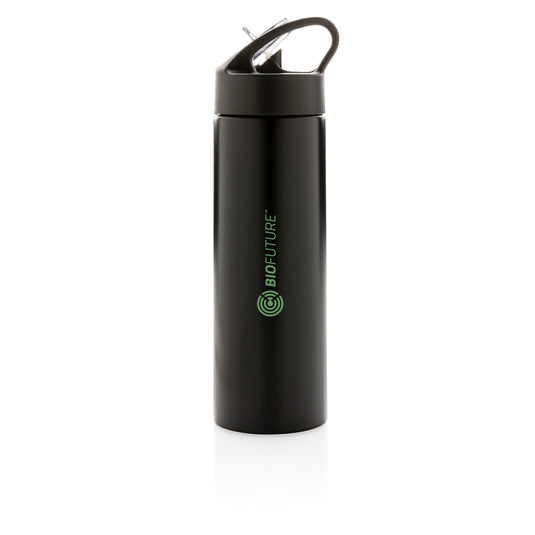 XD Xclusive sport bottle with straw, reusable drinkware featuring a sleek design and spill-proof lid for active hydration.