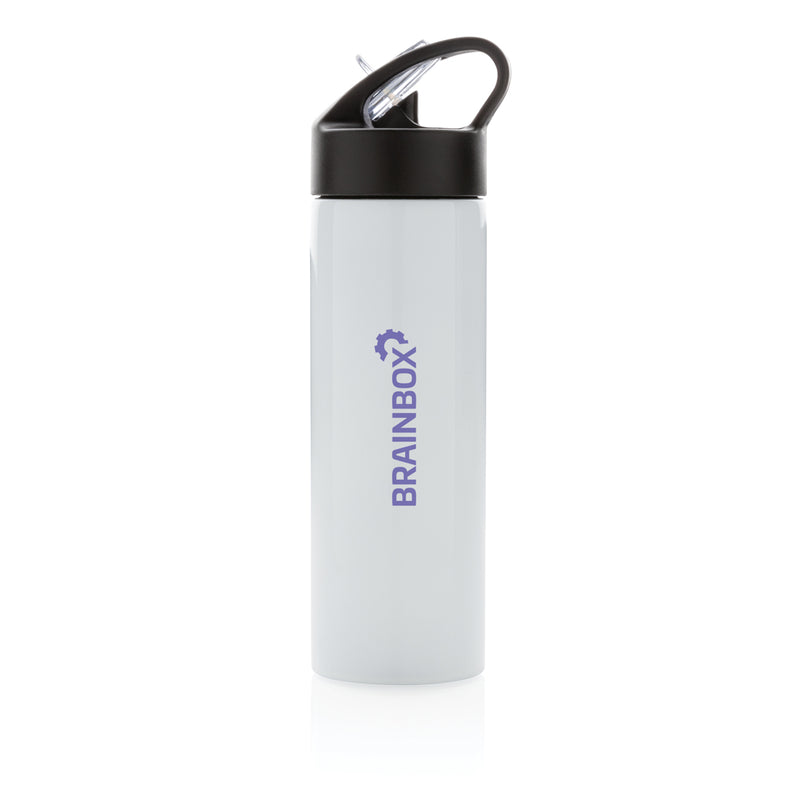 Load image into Gallery viewer, XD Xclusive sport bottle with straw in black and blue, durable drinkware designed for active use
