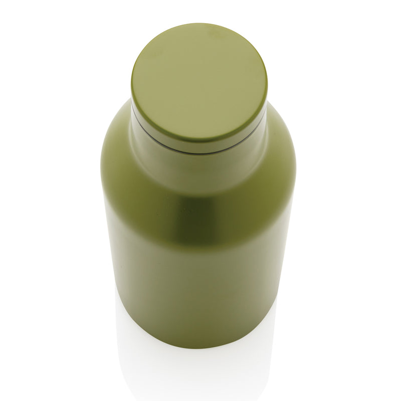 Load image into Gallery viewer, Recycled stainless steel compact water bottle from XD Collection, eco-friendly drinkware with a sleek design.
