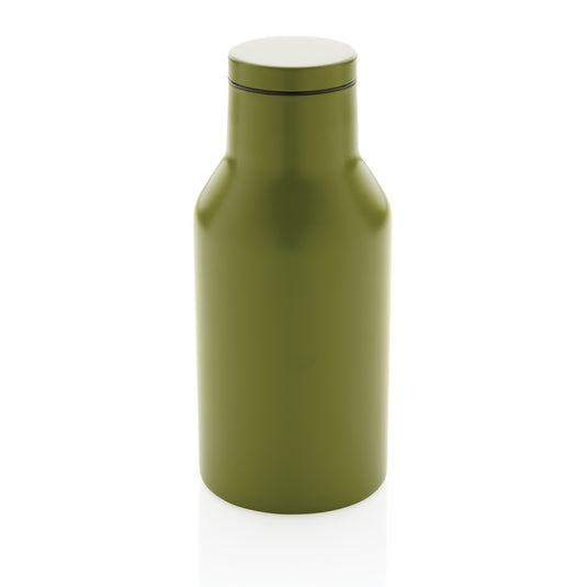 Recycled stainless steel compact bottle from XD Collection RCS drinkware, sleek and eco-friendly for on-the-go hydration.