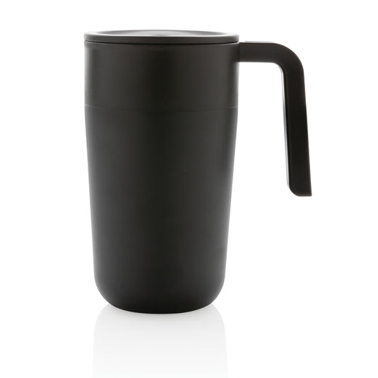 GRS Recycled PP and SS mug with handle - Custom Wood Designs