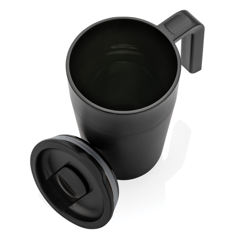 Load image into Gallery viewer, GRS Recycled PP and SS mug with handle - Custom Wood Designs
