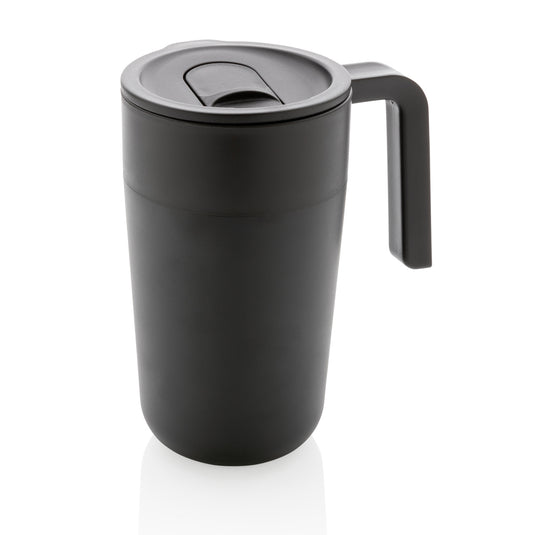 GRS Recycled PP and SS mug with handle - Custom Wood Designs